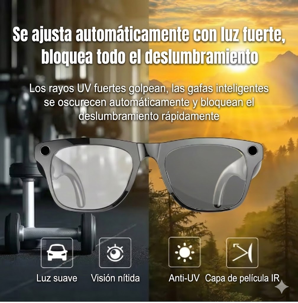 Gafas inteligentes con cámara de 100mp Imagen secundaria del producto