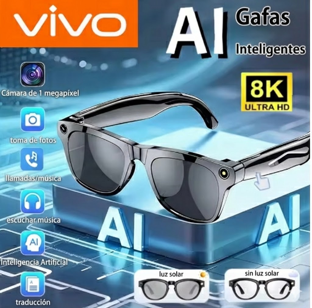 Gafas inteligentes con cámara de 100mp Imagen principal del producto